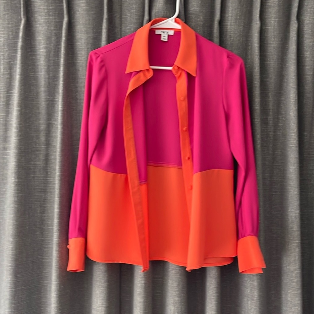 Bar III XXS color block shirt, like new never worn